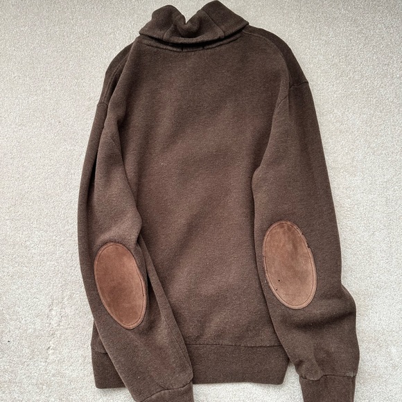 Men’s sweater Ralph Lauren. 3 buttons on neckline. Suede elbow cover - Picture 5 of 5